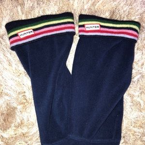 Hunter rainbow fleece socks